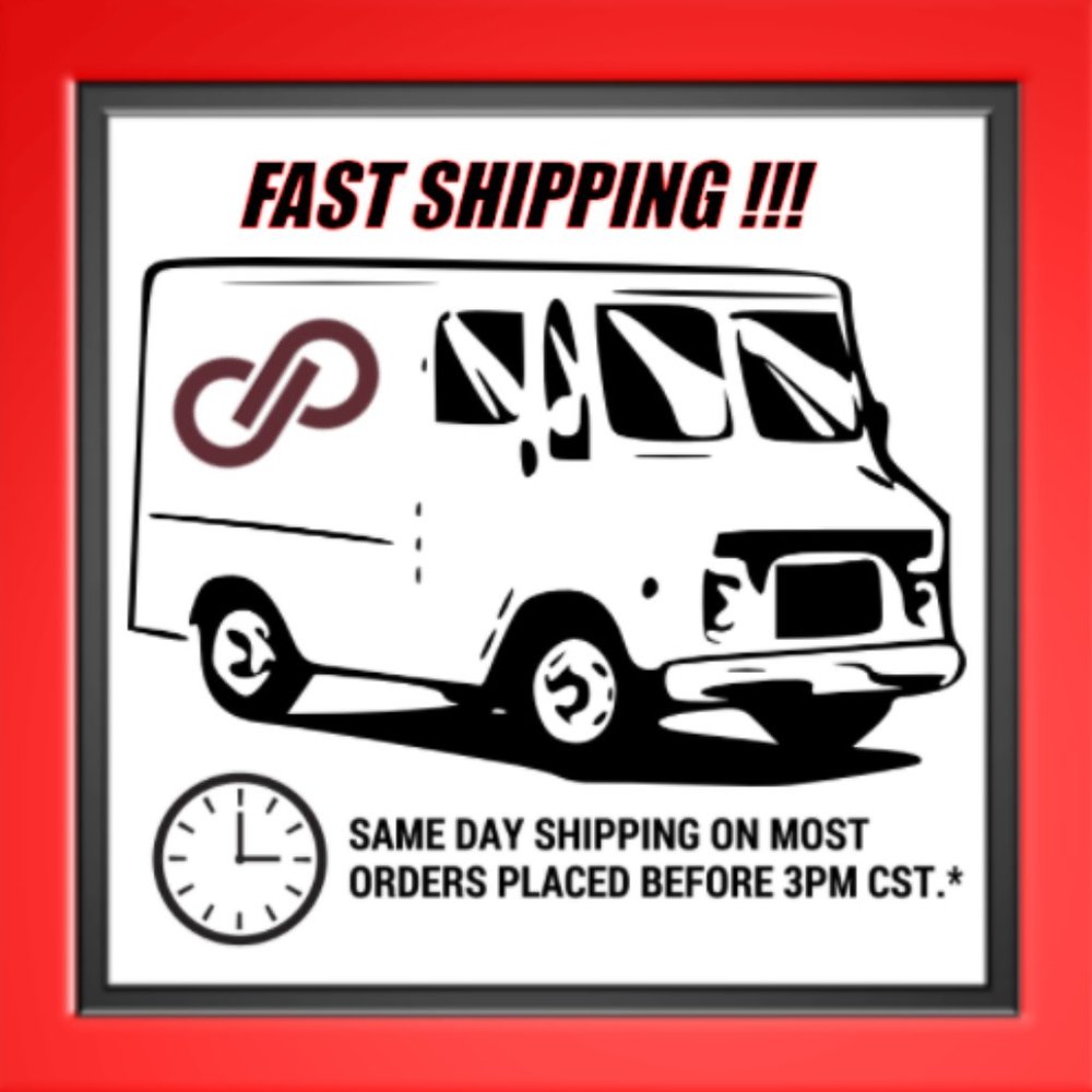 SUPER FAST SAME DAY PACKING AND SHIPPING ON MOST ORDERS PLACED BEFORE 3 PM CST!